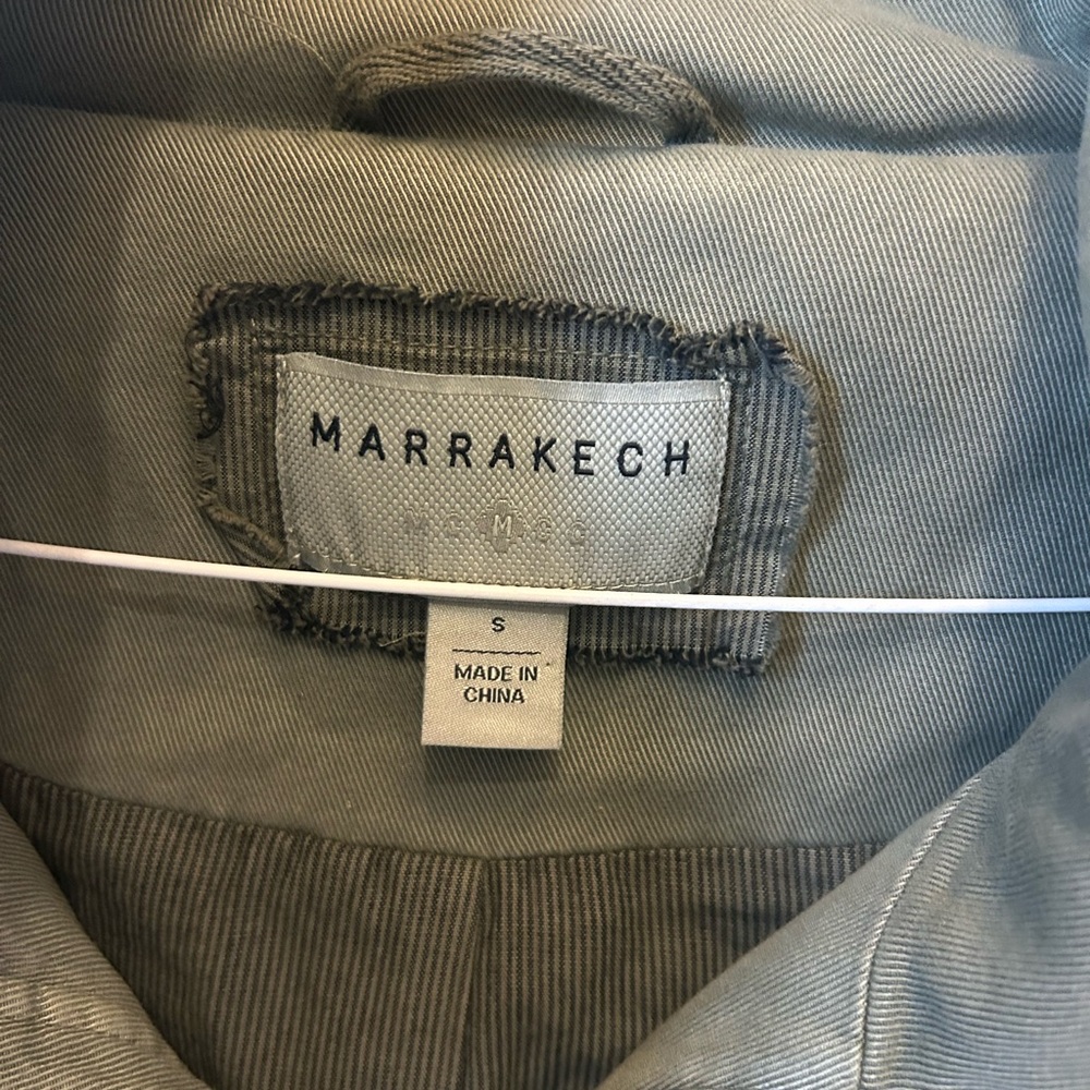 Marrakech Women's Utility Jacket in Olive Green - Picture 3 of 4